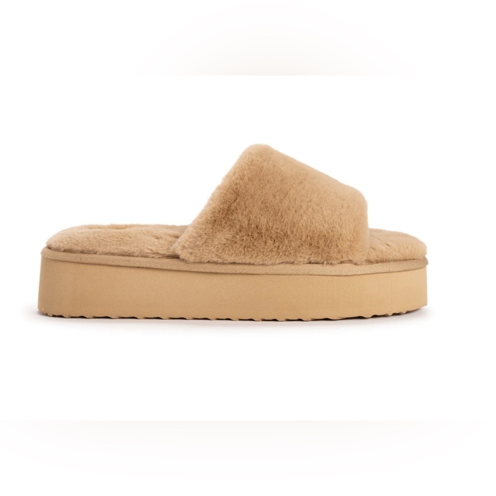 MUK LUKS WOMEN'S KIRSTEY SLIDE SLIPPER Brown Size L (9-10) NWT